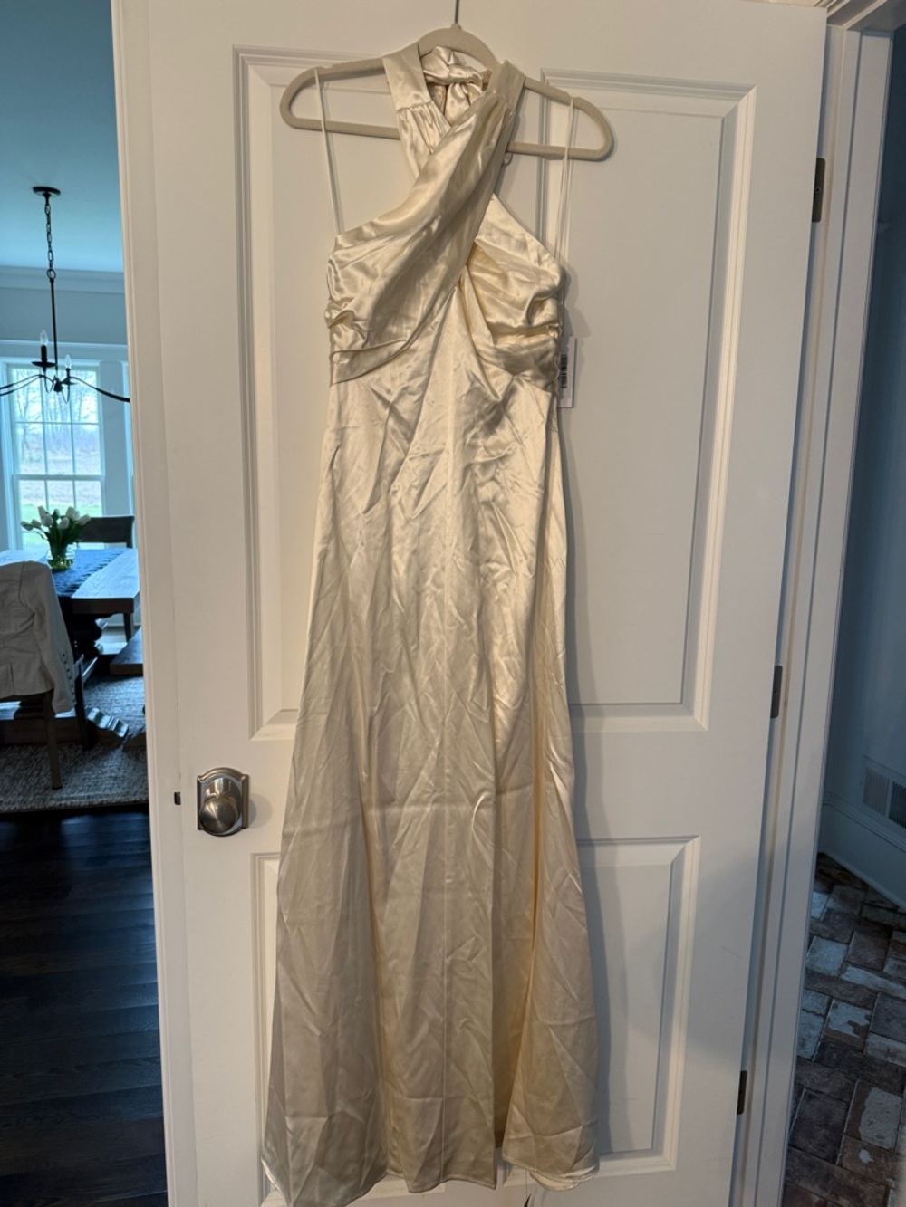 Reformation Veria Silk Maxi Dress in Ivory NWT size 2 - Picture 8 of 11